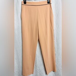 Etro Made in Italy Women Tan Dressy Trousers Flowing Wide-Leg Design Size 44